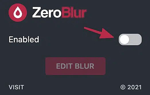 zeroblur disabled ZeroBlur te ayuda a ocultar cualquier dato sensible mientras compartes pantalla